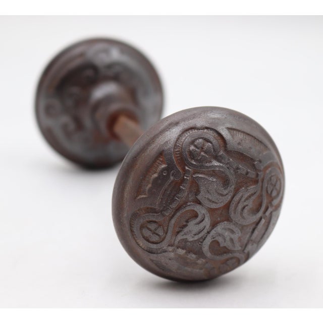 Antique Vernacular style cast iron door knobs made by Taylor & Boggis Foundry in the 1885 catalog. It is part of the...