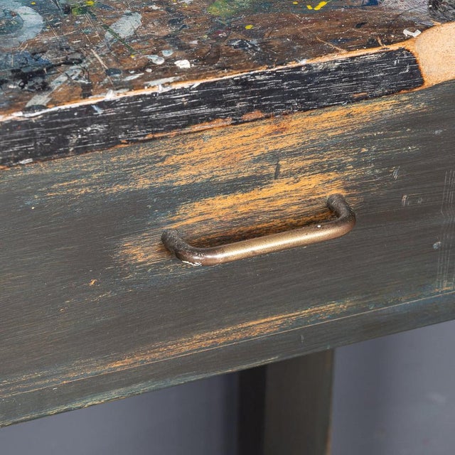 Paint Splashed Art Department Table, 1960s For Sale - Image 15 of 18