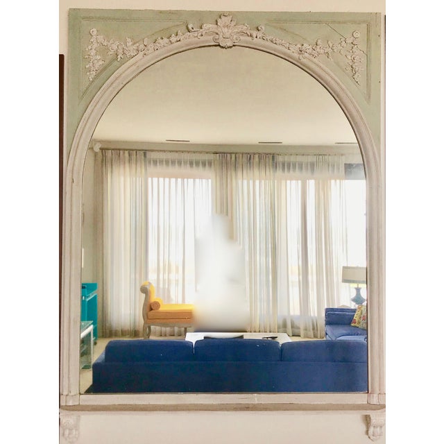 Vintage French Trumeau Mirror For Sale - Image 9 of 9
