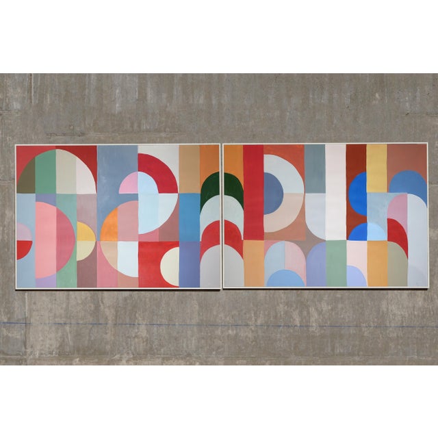 In Jewel Bloom, Natalia Roman composes a refined diptych where color becomes both structure and movement. Drawing on a...