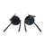 Metal Brutalist Black Iron Metal Twig Candle Holder MCM Decor For Sale - Image 7 of 7