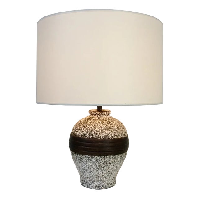 French Ceramic Table Lamp, 1940s For Sale