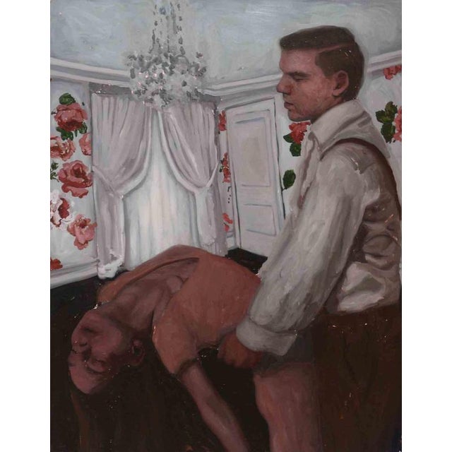 At long last is a contemporary artwork realized by Ryan Mendoza in 2009. Oil painting on canvas. Hand signed and dated on...