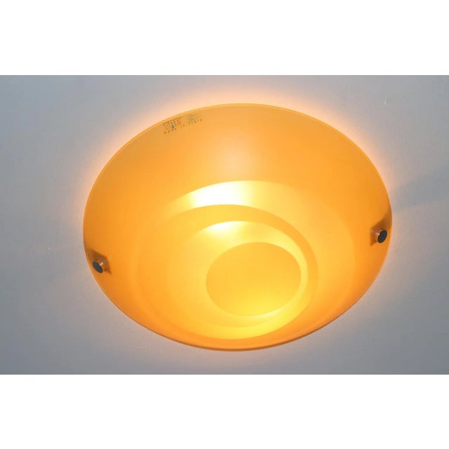 Mid-Century Modern Giro Modern Murano Ceiling Lamp Amber Glass For Sale - Image 3 of 10