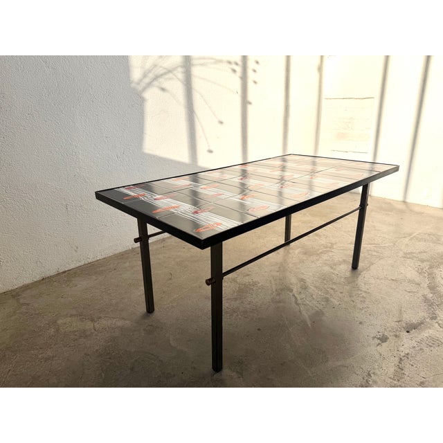 Glazed Ceramic Coffee Table by Robert & Jean Cloutier ZG2, 1970s For Sale - Image 9 of 18