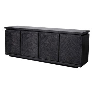 Sideboard in Charcoal Grey Oak Veneer For Sale