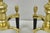 Metal The Harvin Co Vintage Brass Federal Style Branch Foot Fireplace Andirons - Pair For Sale - Image 7 of 16