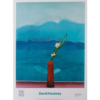 Mount Fuji and Flowers Poster attributed to David Hockney, 2016 For Sale