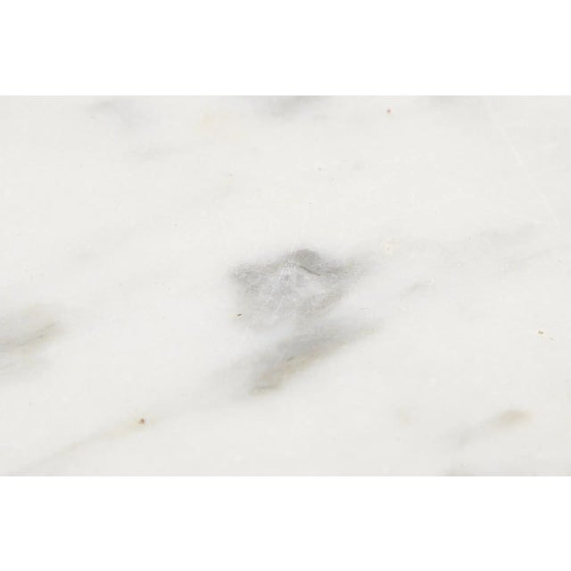 19th Century English Victorian Marble-Top Library Writing Table For Sale - Image 10 of 13