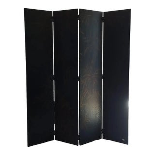 Baker Furniture Company Chinoiserie Coromandel Screen With Bamboo Pattern For Sale