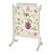 French French Louis XVI Style White & Gilt Fire Screen With Floral Fabric, 20th C For Sale - Image 3 of 16