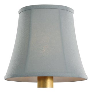 Visual Comfort Signature 6" Blue Linen Soft Empire Shade For Sale