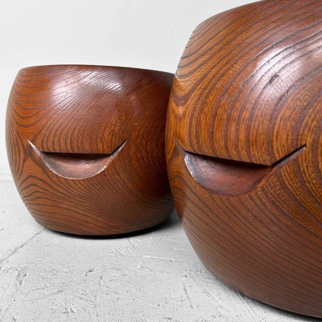 Japanese Wooden Hibachi, 1920s, Set of 2 For Sale - Image 10 of 18