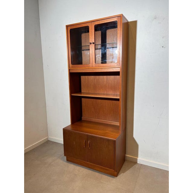 Mid-Century Modern Teak Display Cabinet For Sale - Image 4 of 5
