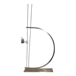 David Zelman; Prologue 2000 Inc Industrial Modern Sculptural Steel Candle Holder For Sale