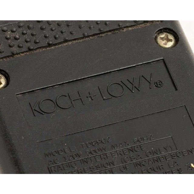 Metal Koch and Lowy Black Patinated Steel Halogen Floor Lamp For Sale - Image 7 of 7