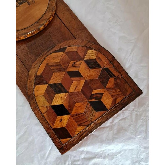 Antique Victorian Tunbridge Ware Inlaid Book Slide, 1840 For Sale - Image 3 of 11