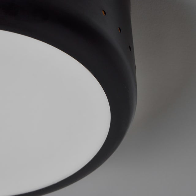 Black 1950s Pierre Guariche Model G20 Ceiling Lamp for Disderot, Unmarked For Sale - Image 8 of 12