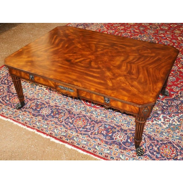 Wood Theodore Alexander Althorp Mahogany Regency Style Cocktail Coffee Table For Sale - Image 7 of 14
