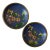 Mid 20th Century Blue Floral Cloisonné Dishes - a Pair For Sale