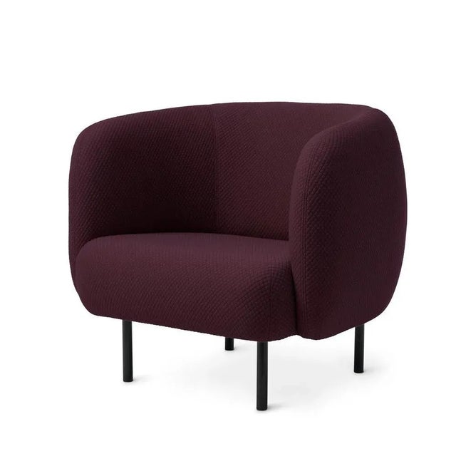 Contemporary Cape Armchair Mosaic Dark Bordeaux by Warm Nordic For Sale - Image 3 of 4