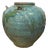 Oceanic Colored Blue-Green Glazed Vase with Rustic Form For Sale