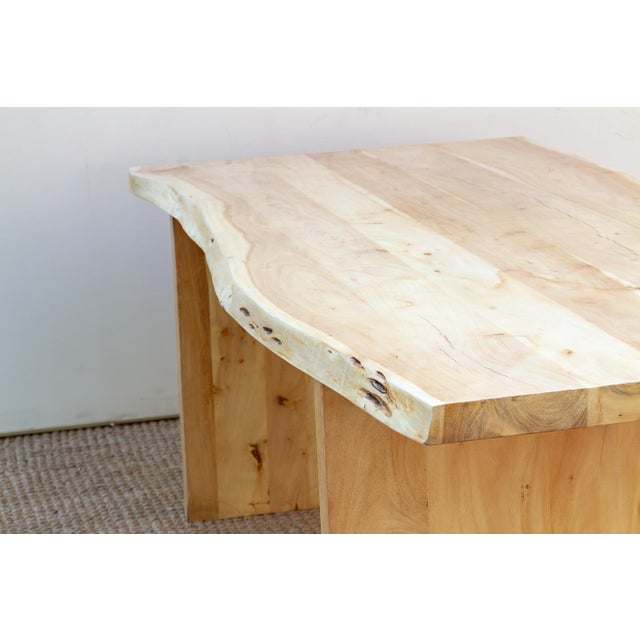 Sand 84" Long Driftwood Monolith Live Edge Dining Table For Sale - Image 8 of 10