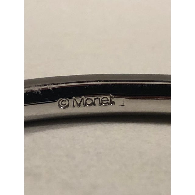 Metal 1980s Contemporary Silver Monet Wrap Bangle For Sale - Image 7 of 8