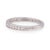 Contemporary Tiffany & Co. Platinum Half Circle Channel-Set Diamond Band Ring Size 4.25 For Sale - Image 3 of 8