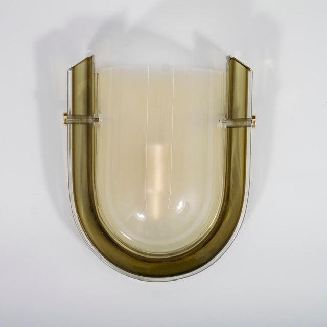 Italian Murano glass "racetrack" sconce For Sale - Image 3 of 8