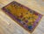 1920s Yellow Purple Floral Antique Chinese Art Deco Carpet 3'1" X 5'10" Knotted Wool Rug For Sale - Image 9 of 11