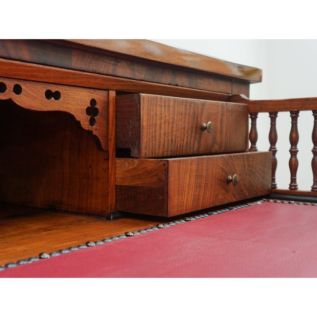 Italian Fornasetti Decorated Antique Italian Writing Desk For Sale - Image 3 of 16