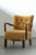 Mid-Century Modern Vintage Danish Beechwood Lounge Chair with Curved Armrests, Denmark, 1930s For Sale - Image 3 of 18