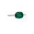 Natural Emerald Diamond Ring 6.5 14k W Gold 2.33 TCW Certified For Sale In New York - Image 6 of 13