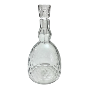 1940s Baccarat Crystal Ecaille/Honeycom Decanter