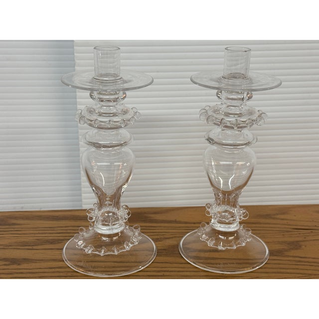 Traditional Juliska Harriet Candlestick Holders, Pair For Sale - Image 3 of 12