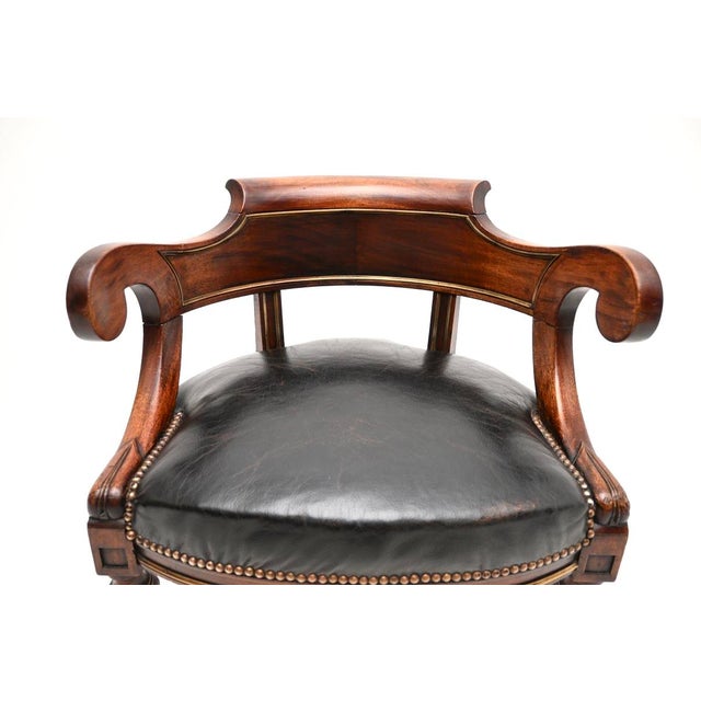 Antique French Empire Desk Chair, 1810 For Sale - Image 6 of 11