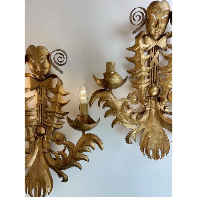 French Venetian Style Wall Sconce, 1960s For Sale - Image 13 of 15