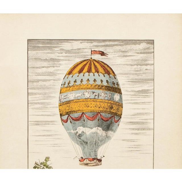 American 1956 "Ascension of Sieur Adorne to the Citadel of Strasbourg 1784", Large Offset Lithograph For Sale - Image 3 of 8