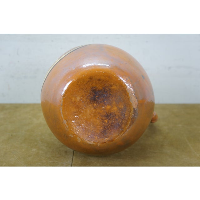 1976 Mexican Folk Art Terracotta Pulque Agave Bird Pitcher Water Jar 14" For Sale - Image 13 of 16