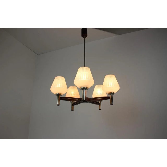 Large Mid-Century German Chandelier, 1970s For Sale - Image 9 of 12