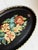 Shabby Chic Vintage Chippy Hand Painted Floral Toleware Tray For Sale - Image 3 of 8