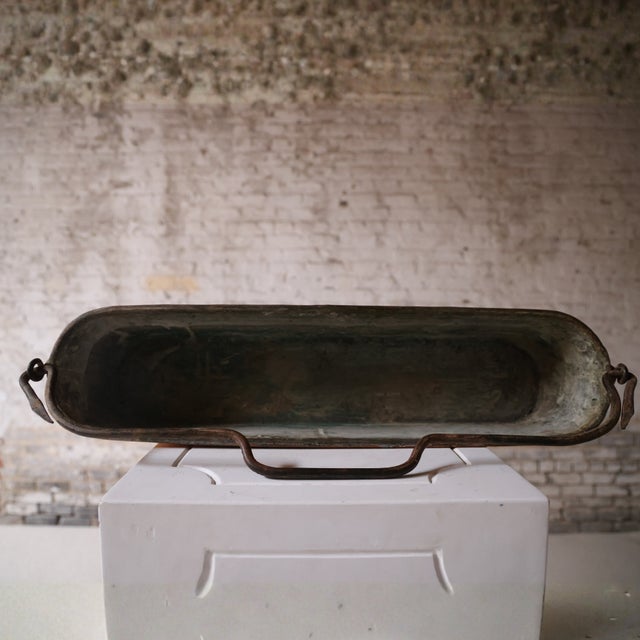 18th Century French Copper Fish Kettle (B) For Sale - Image 4 of 4