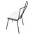 Black Mid-Century Iron Wire Art Side Dining Geometric Chair by Homecrest, Pair For Sale - Image 8 of 9