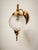 Brass Wall Light with Frosted Sphere, 1960s For Sale - Image 4 of 9