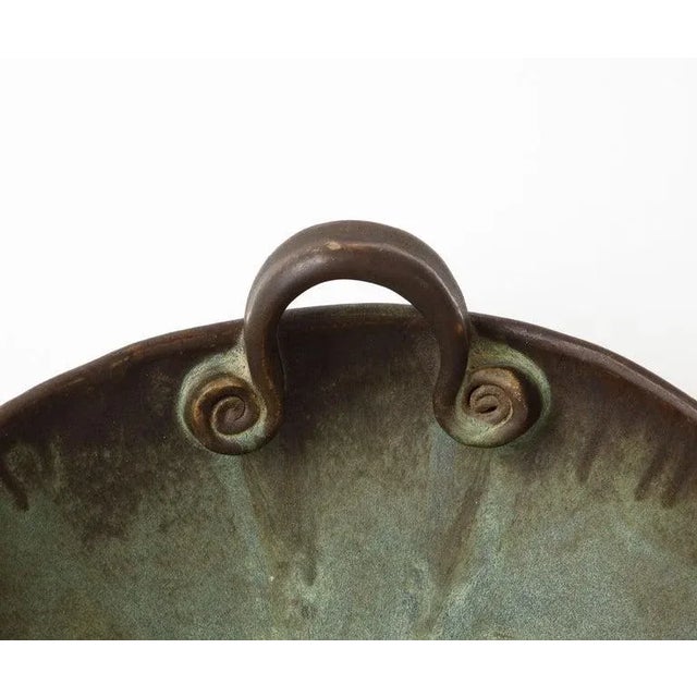 1960s Studio Made Pottery Decorative Bowl For Sale - Image 9 of 13