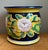 Mid 20th Century Hand Italian Painted Floral Ceramic Planter For Sale - Image 12 of 12