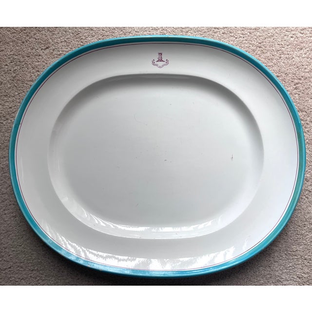Ceramic Antique Wedgwood 20" Turkey Platter-Thomas Goode, London For Sale - Image 7 of 10