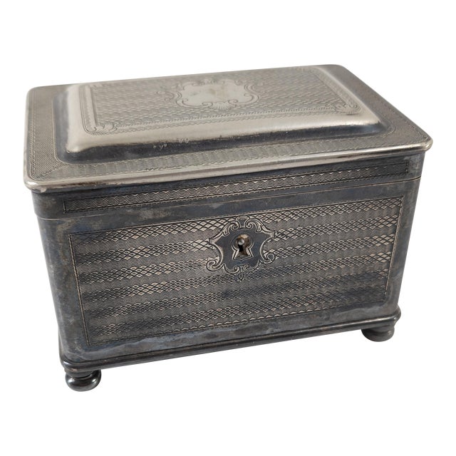 19th Century German Silverplate Box by Arthur Krupp for Berndorf Metalworks For Sale
