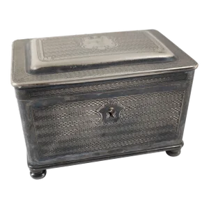 19th Century German Silverplate Box by Arthur Krupp for Berndorf Metalworks